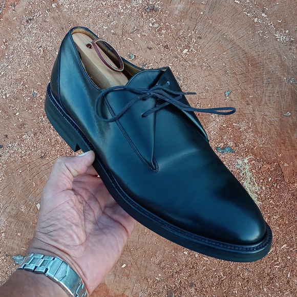 ADAM DERRICK TO BOOT NY MEN'S SHARP BLACK LUXURY LEATHER OXFORD - Picture 7 of 17